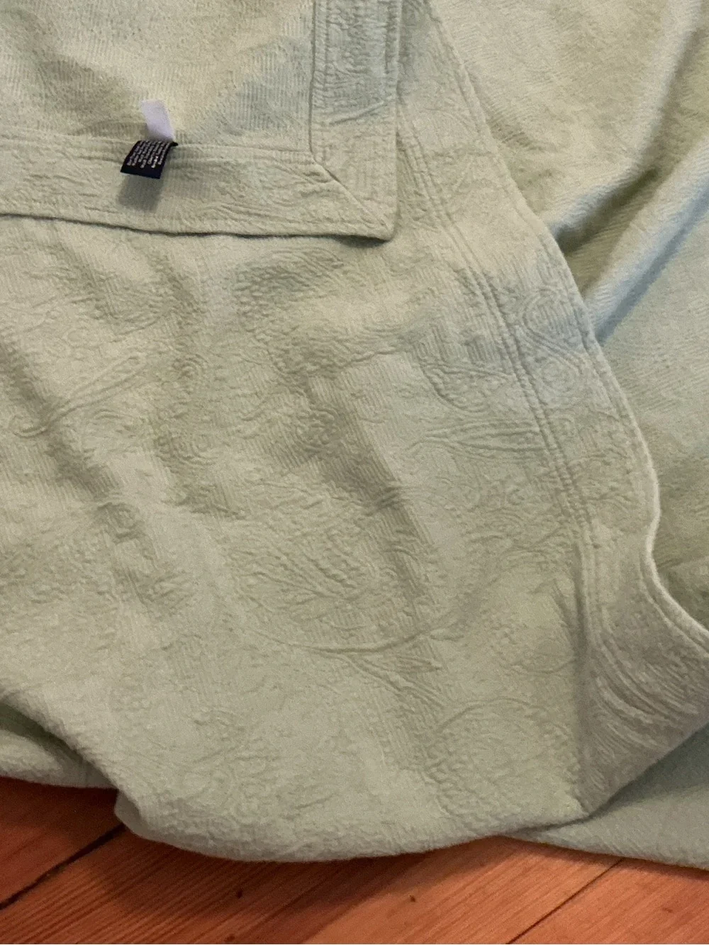 EUC Lands End 100% Cotton Matelasse’ Bedspread w Shams